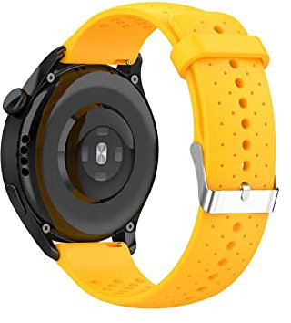 KAREN66 Armband Kompatibel mit Polar Vantage V3 Wechselarmbänder 22mm Ersatzarmband Sport Silikon Wechselarmband für Vantage V3 Uhrenarmband (Gelb)