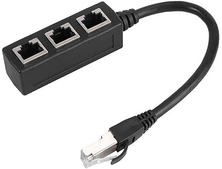 Gatuida Adaptateur Ethernet Splitter Male Vers Femelles Câble Réseau Lan Pour Multi-appareils Style Interface Aléatoire