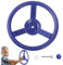 Wedhapy Lenkrad Spielzeug Pp 100 Kg Tragkraft Lebendige Farben Pädagogischer Spielplatz Lenkrad Spielzeug Lenkrad Piratenschiff Für Baumhaus Spielplatz (Blau)