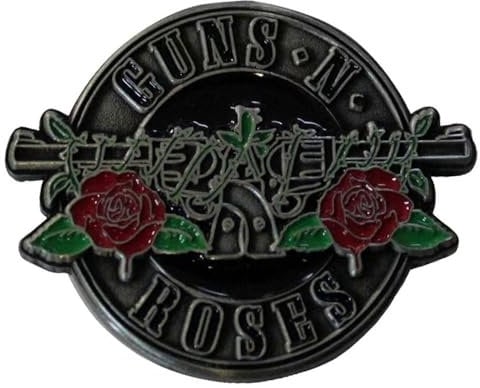 Guns N' Roses Silber Circle Logo Pin Badge One Size