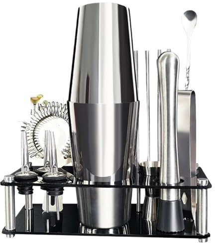 Shakers à cocktails Ensemble de shakers à Cocktail, 3 à 12 pièces, 550ml, 800/600ml, Jigger, cuillère à mélanger, pince, ustensiles de bar, outils de barman, casier à vin Cocktail Shaker Kit(S 750 600