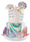 Dmnnlp 32 Pcs Mermaid Cake Decorations, Mermaid Cake Topper Cupcake Toppers Birthday Decorations for Girls Birthday Party Supplies