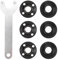 Srliya Grinder Flange Angle7Pcs Grinder Flange Angle Wrench Lock Nut 4.5 5 5/8‑11in Metal Spanner Power Tool Replacement Part for DW 193465‑4