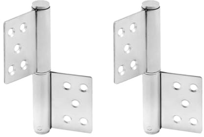 tintoke 2Stk Scharniere Schwerlast aus Edelstahl, 132 mm,Scharnier Edelstahl klappbar, Klappbar Groß Schwerlast Scharnier, Scharniere Kugellager, 360 Grad öffnen und schließen, geeignet für Holztüren