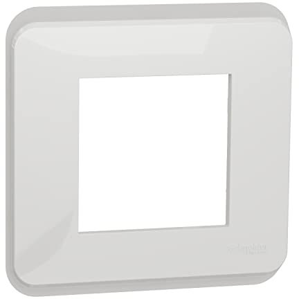 Schneider Electric - Unica Pro - plaque de finition - Blanc - 1 poste - NU400218