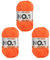 myboshi Strick- und Häkelgarn, Modell No.1 mit Merinowolle, dickes Garn, Acrylharz, Orange, 3_Knäuel