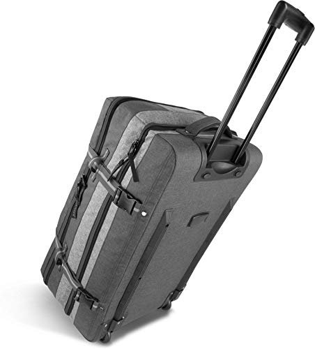 normani Reisetasche mit Rollen - Trolley in 45, 90 oder 125 Liter verfügbar - Handgepäck Bordgepäck Reisetrolley Farbe Dunkelgrau/Grau Größe 125 Liter