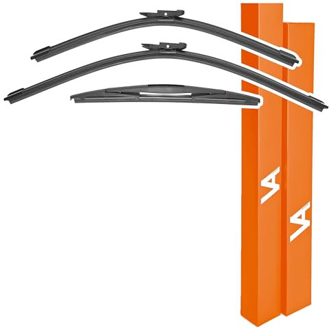 VIA ALBION® Limpiaparabrisas para • BMW Serie 1 (F20/F21, 2012-2019) • Juego de limpiaparabrisas delantero y trasero para todo tipo de clima