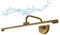 LANMOU LED Bad Spiegellampe Wand Vintage Verstellbar Messing Wandlampe Antik Spiegelleuchte LED Rustikal für Landhaus Schlafzimmer Wohnzimmer Badezimmer, Neutralweiß 4000K,Messing,9W/45CM