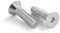 Lot de 10 vis à tête plate à tête fraisée 3/8-16 x 1-1/4, acier inoxydable 304 18-8, finition brillante