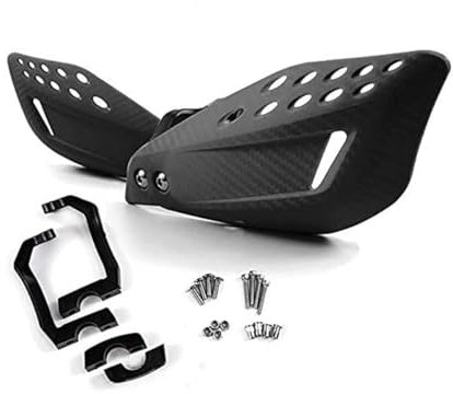 APEBAZY Motorrad Handschutz Motocross Handprotektoren Universal Lenker Handschützer für Dirt Bike, Motorrad, MX Racing, ATV, Quad 7/8 22mm Schwarz