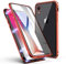 LONYAN kompatibel mit iPhone XR Hülle, Magnetisch Adsorption Handyhülle Vorder-und Rückseite aus gehärtetem Glas Vollbild-Abdeckung Einteiliges Design (Rot)