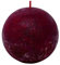 Kugelkerze Rustic Ø 100 mm (Bordeaux)
