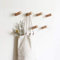 HomeDo 8 ganci da parete in legno, rotondi, decorativi, in legno, stile vintage, ganci per cappelli (faggio 10 cm, 8p)