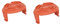 Lot de 2 Capuchons de Bobine en Plastique Durable Compatible avec Worx WA0010, WG163e.9/WG157e.9/WA0004.1 – Pièces de Rechange pour Débroussailleuse & Coupe-Bordures sans Fil