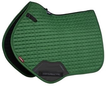 LeMieux Sattelpolster aus Veloursleder, quadratisch, Größe S/M, Hunter Green