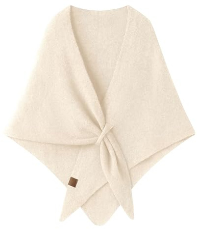 Pashmina Shawls and Wraps for Women UK Wool Knitted Cashmere Ponchos Capes Solid Color Open Front Shawl Cardigans Ladies Soft Scarfs Comfortable Shoulder Sweater Tops Party Daily Wear