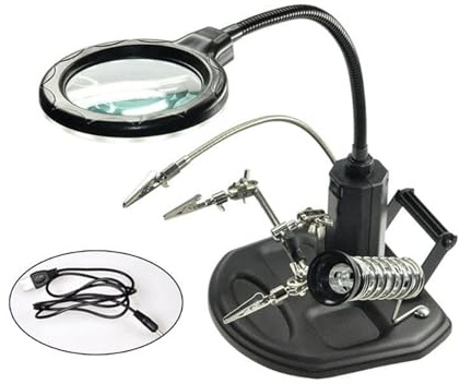 Welding Bracket Welding Magnifier Electric Iron Stand Circuit Board Repair Welding Iron Holder Soldering Tools Kit