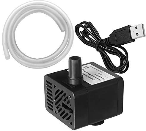 SATOHA PULACO DC 5V USB Mini Submersible Water Pump for Pet Fountain, Aquarium Fish Tank, Pond, Fountain, Hydroponics