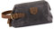Alaskan MAKER - Trousse de Toilette K2 en Toile Waxée - 2,5L - Ouverture Large avec Arceau - Doublure 100% Imperméable - Poches de Rangement - Poignée en Cuir Réglable - Format Pratique - Noir