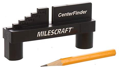 Milescraft 8408 Center Finder - Center Scriber and Offset Measuring & Marking Tool for Woodworking