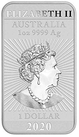 FVLFIL 1 Unze Drache Rectangular 2020 Silber 1 oz Silberbarren Perth Mint
