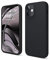elago Liquid Silicone Case Kompatibel mit iPhone 12 Mini Hülle (5,4), Hochwertiges Silikon, Rundumschutz Handyhülle : 3-Layer Struktur Schutzhülle (Schwarz)