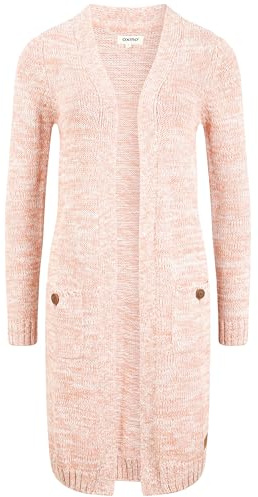 OXMO OXPhiletta Damen Strickjacke Grobstrick, S, Cameo BROW (7951783)