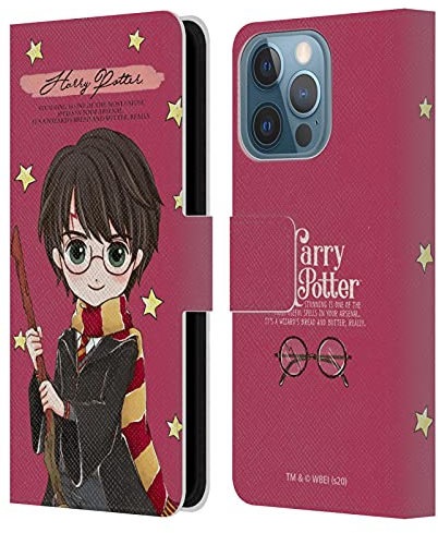 Head Case Designs Officially Licensed Harry Potter Harry Deathly Hallows XXXVII Leather Wallet Case Compatible With Apple iPhone 13 Pro