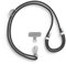 RhinoShield wasserdichtes und langlebiges Lanyard aus TPU zum Umhängen| Verstellbare Länge, zusätzliche Schnallen zum Aufhängen von Zubehör wie Airpods (Lanyard Adapter enthalten) - Schwarz