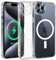 Qasyfanc Hybrid Magnet Hülle Kompatibel mit iPhone 15 Pro Max KameraschutzHülle, Kompatibel mit MagSafe Magnetisch für Dünn Transparent Militärschutz Hülle iPhone 15 Pro Max Case, Klar