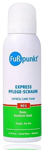 Fußpunkt Express Pflege-Schaum raue, trockene Haut, 125 ml. Intensive Feuchtigskeitpflege für raue, trockene Haut