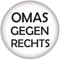 Omas gegen Rechts - weiß - 56mm Buttons Anstecker Kiwikatze Frieden