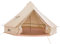TOMOUNT Glockenzelt – 4 m Baumwoll-Tipi für 4 Personen – große Familienjurt mit Reißverschluss Bodenplane und Herd Jack für Zeltofen – perfekt für Karneval, Party, Musikfestival, Picknick