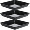 Bai42Ylou 3pcs Untersetzer Blumentopf 9.8x9.8 Zoll Blumentopf Untersetzer Eckig Rund Untertopf Pflanzen PflanzküBel UntertöPfe FüR Pflanzen