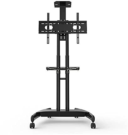 Mobile Phone TV Stand Floor cart Stand, 32-70 inch Monitor TV Stand Display Stand - Adjustable Height with Wheels for Home, Office, Classroom