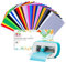 UCEC 30 Pack Permanent Vinyl Sheets for Cricut Joy, Self Adhesive Vinyl 14 x 30.5 cm - 23 Assorted Colors Adhesive Vinyl for Cricut Machine, Ideal for Party Decoration, Deco Sticker, DIY Mug