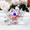 TYGJB Cristal de Cuarzo Fino Cristal de Lotus Flor de Loto Piedras Naturales y minerales Feng Shui Esfera Cristales Flores para Recuerdos de Boda (Colorido)
