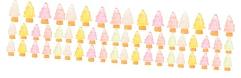 POPETPOP 4 Sätze Leuchtende Weihnachtsbäume Christbaum Anzuchtset Weihnachtsbaumdeko Lametta Leuchtender Weihnachtsbaum Weihnachtsdeko Mini-Weihnachtsbaum Weihnachtsbedarf Harz 16 Stück * 4