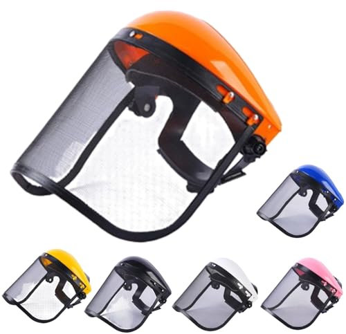Máscara De Seguridad con Visera De Malla, Careta desbrozadora protección, para Jardinería, Carpintería y Desbrozadoras, Máscara Protectora Y Máscara De Malla para Protección