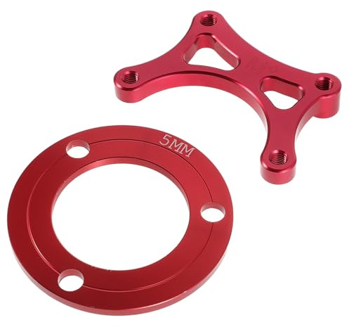ERINGOGO 2 Sets Caliper Transfer Code Adapter Replacement Brake Caliper Bracket Red