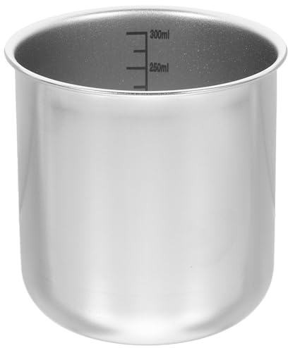 Vaso Medidor Cocina de Acero Inoxidable 300ml Plata para Arroz | Tazas Medidoras de Metal, Uso Doméstico Diario, Fácil Limpieza, Diseño Seguro, Capacidad Grande