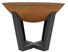 La Hacienda 58529 Icarus - Chimenea pequeña oxidada, óxido Natural y Negro, 41 x 56 x 32 cm