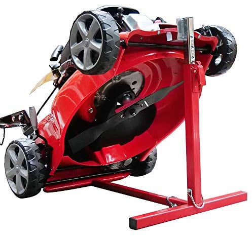 Elevador para cortacésped, gato para afilar, ajustar la cuchilla, reparación y limpieza de hasta 18 kg de carga