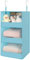 GRANNY SAYS hänge Organizer mit 3 Fächern, 1 Stück Hängeregal Schrank Organizer, Kleiderschrank Hängeorganizer stabil, Hellblau Hängeregal, Faltbare Hängeregal Stoff, Hängeorganizer Schrank