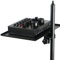 Milisten Microphone Stand Tray Clamp-On Rack Tray Holder Adjustable Music Stand Tray Mic Mount Sheet for Live Streaming Karaoke Recording Instrument