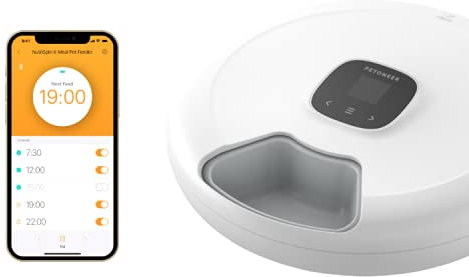 OK PET Distributeur Automatique App/Wifi de Nourriture pour Chien Intelligent Dispenser Bol Mangé