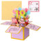 Vyuwast 18. Geburtstagskarte, Pop Up Karte 3D Happy Birthday Karte mit Umschlag für Kinder Frauen Mädchen Geschenk-Karte zum 18. Geburtstag (18. Geburtstag)