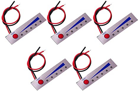 TECNOULAB 5 pezzi 1S 4.2V 18650 Indicatore di capacità della batteria agli ioni di litio Tester del livello di potenza