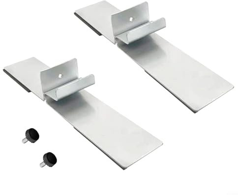 Zoegneer Soporte de placa de calefacción infrarroja portátil con patas de espuma en la parte inferior de los pies para calentadores infrarrojos 19,5 cm x 4 cm x 3,5 cm (2 piezas plateadas)